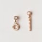 Rose Gold Simple Geometric Earrings Asymmetric Bar Earrings Studs Minimal Simple Earrings
