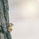 Golden Knot Earrings Studs Geometric Fashion Earrings Bird's nest Pierced Earrings Post Matt Finsh