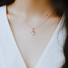 Sterling Silver Flower Necklace Botanic Chain Gold Vermeil Floral Chain