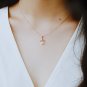 Sterling Silver Flower Necklace Botanic Chain Gold Vermeil Floral Chain