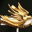 Gold ep Peace on Earth Dove Christmas Pin