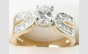 Diamond Cubic Zirconia Engagement Ring size 11