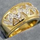 Trillion Diamond Cubic Zirconia Ring size 8