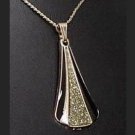 Genuine Diamond Dust Pendant and Chain
