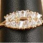 Diamond Cubic Zirconia Dinner Ring size 8