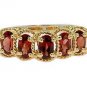 2.5 Carat Genuine Garnet Gold ep Ring size 8
