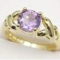 Genuine Amethyst Solitaire Ring size 12