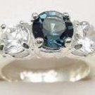 Simulated Sapphire Diamond CZ Ring size 7