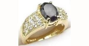 Genuine Garnet Diamond CZ Ring size 4
