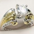 Solitare Diamond Cubic Zirconia Ring size 4