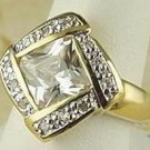 4ct Princess cut Diamond CZ Ring size 9