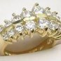 Spectacular Diamond cz Anniversary Ring size 6
