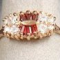 Genuine Citrine and Diamond CZ Ring size 6