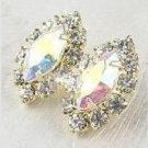 Aurora Borealis Diamond cz Earrings