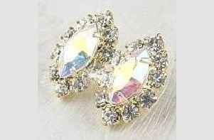 Aurora Borealis Diamond cz Earrings