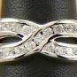 925 Sterling Silver Diamond Cubic Zirconia Ring size 5