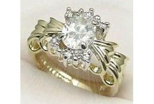 2ct Diamond CZ Dinner Ring size 9