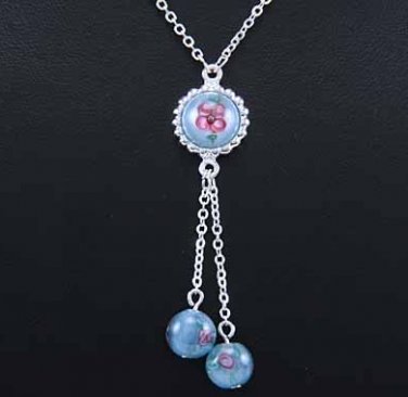 Adorable hand painted Beaded Necklace