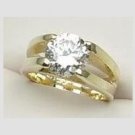 Stylish Diamond Cubic Zirconia Dinner Ring size 5