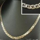 Gold ep Mariner Chain Necklace 24 inch 4mm