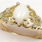 Genuine Opal Genuine Diamond Ring size 6