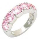 2.5 carats Pink Ice cz Ring size 7