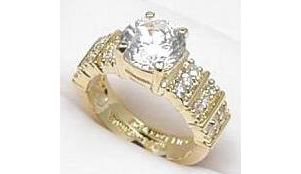 Gorgeous Diamond Cubic Zirconia Ring size 11