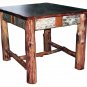 Rustic Adirondack Log Birch Bark Twig End Table