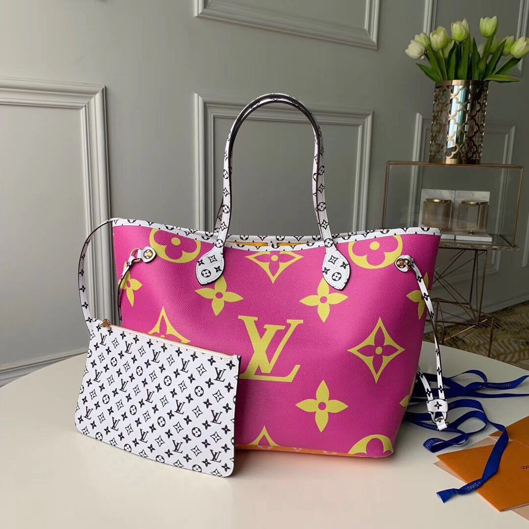 What Goes Around Comes Around Louis Vuitton Pink Denim Neo Speedy