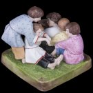 Decor Art. Russia. Gardner Bisque Figurine. Turnip game.