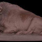 Decor Art. Germany. Meissen Sculpture Resting Bison.