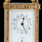 Decor Art France Bronze Coach clock with an alarm clock Rhinestones