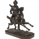 Decor Art. Bronze Sculpture. Warrior on the horse.