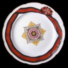 Decor Art Russia Gardner Porcelain Plate - the Order of St Prince Vladimir