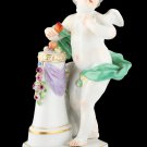 Decor Art. Germany. Meissen Figurine. Cupid with Hearts.