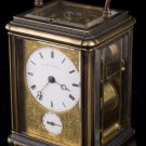 Decor Art. France. Frodsham Bronze Coach clock with an alarm.