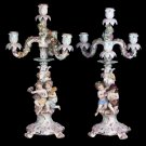 Decor Art Germany Meissen Set of two four-candle sconces with putti figurines