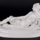 Decor Art. Berlin Royal Porcelain Figurine. Reclining nude.