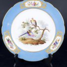Decor Art. France. Sevres Porcelain Plate with birds and floral ornament.