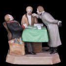 Decor Art Russia Gardner Bisque Figurine The trial of the police officer