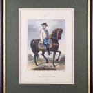 Decor Art. Russia. Lithograph Officer of Leib Dragoon Regiment. 1756-1762.