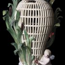 Decor Art. Germany. Meissen Decorative vase in the shape of a fishing basket.