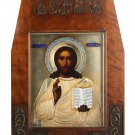 Decor Art. Russia. Silver Icon. God Almighty in kyot.