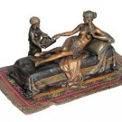 Decor Art. Austria. Bronze Figurine. Cleopatra with a servant.