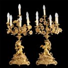 Decor Art. France. Bronze. Two sconces with figurines of cupids.
