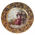 Decor Art. Austria. Wagner Porcelain Decorative plate with a scene. By the Sea.