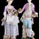 Decor Art. Germany. Meissen Two sculptures. A Lady and A Suitor.