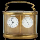 Decor Art. France. Duverdrey Bloquel Coach clock and a barometer in one case.