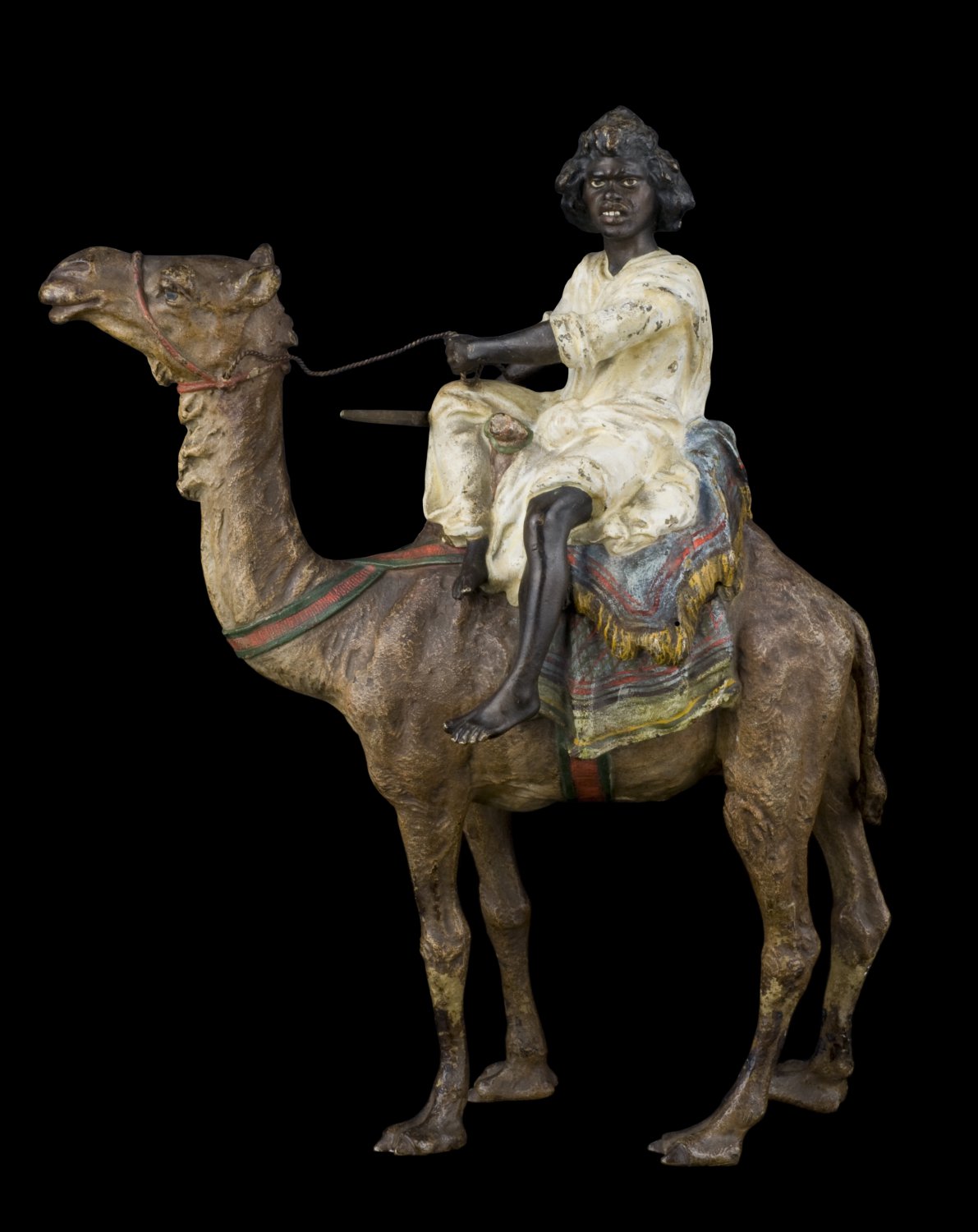 Decor Art. Austria. Bergman Bronze. Sculpture Arab on a camel.