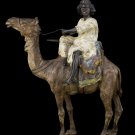 Decor Art. Austria. Bergman Bronze. Sculpture Arab on a camel.